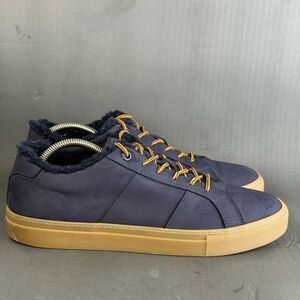GREATS ROYALE SHEARLING LINED SNEAKER shoes  MENS Blue size 12